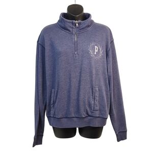 Pink Victorias Secret Women's Quarter Zip Pullover Sweatshirt Size S